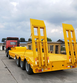 Gooseneck Lowboy Low Bed Semi - Trailer 50t 60t 80t For Container Transportation