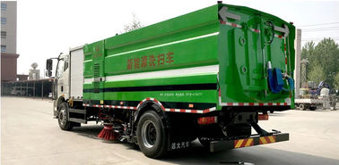 High Efficient Special Purpose Truck , 4x2 Multifunctional Strong Power Road Cleaning Sweeper