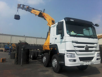 5610mm Span SQ16ZK4Q 16000kg HOWO 6×4 Chassis  Knuckle Boom Lorry Crane With 11m