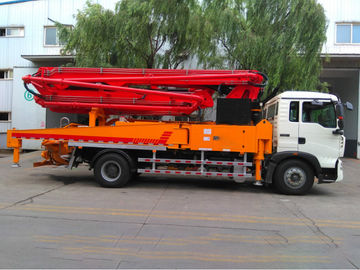 Air Cooling Euro 2 Concrete Pump Truck With 32MPa Rated Working Pressure