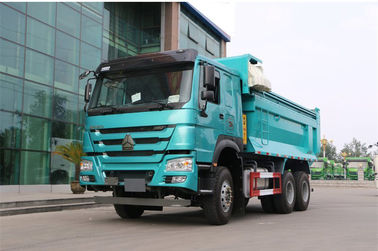 Blue ZZ3257N4347A 10 Wheeler Dump Truck With HW76 Single Sleeper Cabin