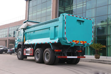 Blue ZZ3257N4347A 10 Wheeler Dump Truck With HW76 Single Sleeper Cabin