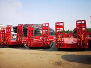 Lowboy Low Bed Semi - Trailer 50t 60t 80t For Container Transportation Heavy Duty Lowboy Trailer
