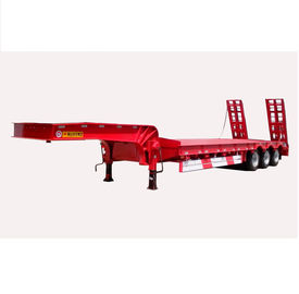 Lowboy Low Bed Semi - Trailer 50t 60t 80t For Container Transportation Heavy Duty Lowboy Trailer