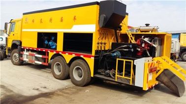 3000L Asphalt Slurry Seal Truck With 8m3 Aggregate Bin / Road Construction Trucks