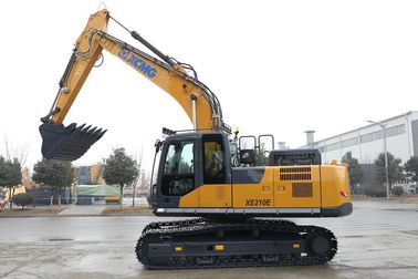 High Efficiency Road Construction Machinery , XE210E 21 Ton Crawler Hydraulic Excavator With Cummins QSB6.7 Engine