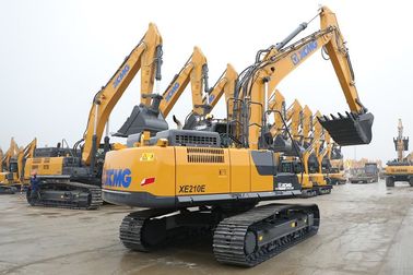 High Efficiency Road Construction Machinery , XE210E 21 Ton Crawler Hydraulic Excavator With Cummins QSB6.7 Engine