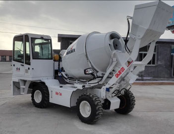 4X4 Mobile Concrete Mixer Self - Made Chassis With Feeding Bucket 6m3 And YC4A Engine