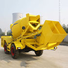 Double Cone Roll Concrete Construction Equipment , 1.2m3 Self - Feeding Concrete Mixers 55kw 4500kg