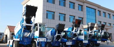 Self Loading 1.8cbm Concrete Cement Mixer Truck With CBGV-4025 Pump