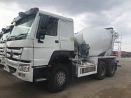 8L Concrete Construction Equipment  /  9m3 Concrete Mixer Truck With Pump Self - Loading