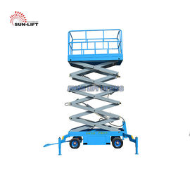 Vertical Electric Mobile Scissor Lift / Scaffolding Aerial Lift Work Platform