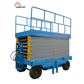 Vertical Electric Mobile Scissor Lift / Scaffolding Aerial Lift Work Platform