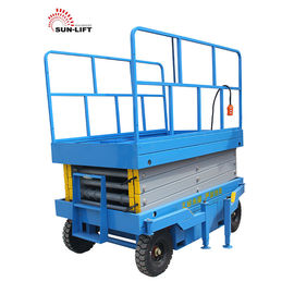 Vertical Electric Mobile Scissor Lift / Scaffolding Aerial Lift Work Platform