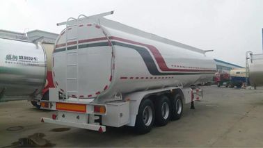 35 Ton 42m³ Stainless Steel Jet Crude Oil Tanker / Fuel Tank Trailer