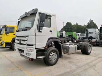 HOWO White Color 4x2 Euro 2 Heavy Cargo Truck With 290 HP Engine And ZF8118 Steering