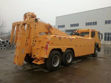 ZZ1257N5847W 6x4 Road Wrecker Truck With HW76 Cabin And ZF Steering