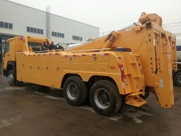 ZZ1257N5847W 6x4 Road Wrecker Truck With HW76 Cabin And ZF Steering