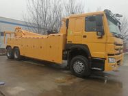 ZZ1257N5847W 6x4 Road Wrecker Truck With HW76 Cabin And ZF Steering