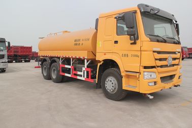 Euro II Sinotruk Howo 6x4 16cbm Water Tank Truck With HW76 Cabin And ZF Steering