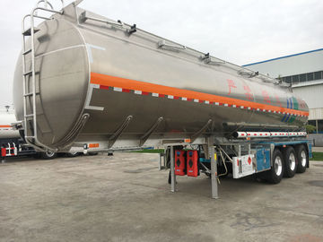 Oil Liquid Storage Tanker Semi Trailer 30-50CBM 40 - 50tons Carbon Steel Material