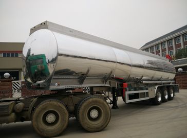 Aluminum Fuel Tank Semi Trailer 42000 Liters With BPW Axle And 7500kg Weight