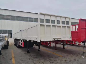 Three - Axle 40ft 30 Ton Cargo Semi Trailer Side Wall Mechanical Suspension