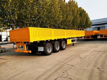 Three - Axle 40ft 30 Ton Cargo Semi Trailer Side Wall Mechanical Suspension