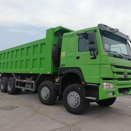 Green Color ZZ3317N3867 12 Wheels Dump Tipper Trucks With ZF8198 Steering