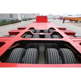 24V Low Bed Semi Trailer 100 Tons 6 Axles In Three Lines Gooseneck Drop Deck Truck