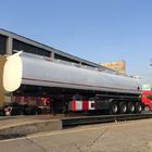 42000 Liters Oil Fuel Tank Heavy Duty Semi Trailers With Carbon Steel Matrrial And FUWA Axle