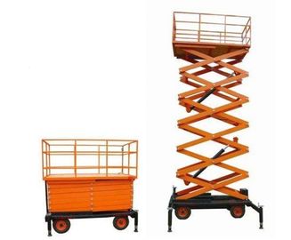 Vertical Electric Mobile Scissor Lift / Scaffolding Aerial Lift Work Platform