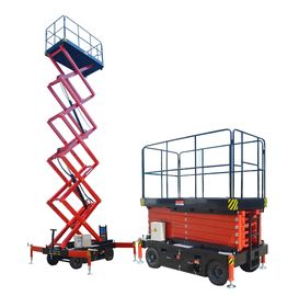 Vertical Electric Mobile Scissor Lift / Scaffolding Aerial Lift Work Platform