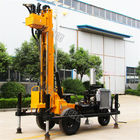 Tyre Based 380V Water Well Drilling Rig With Diesel Engine Drlling Depth 230m Borehole