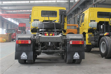 Yellow Sinotruk Howo 6x4 Tractor Truck With WD615 Engine And HW76 Cab