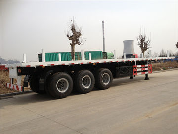 40FT Flatbed Truck 500mm Heavy Duty Semi Trailers