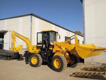 EPA Engine Four Wheel 28km/H 1 M3 Bucket Backhoe Loader