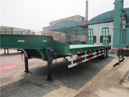 Sinotruk 10T Low Bed Semi Trailer Mechanical Suspension