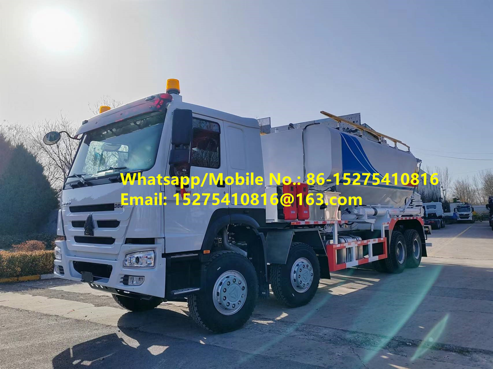 Customized Good quality HOWO 15/20/25T BCLH-15 Onsite mixed granular ammonium explosive ANFO Truck emulsion mobile explosive Manufacturing Unit Монголын уул уурхайн тэсэлгээний MEMU MMU BCLH/BCZH/BCRH