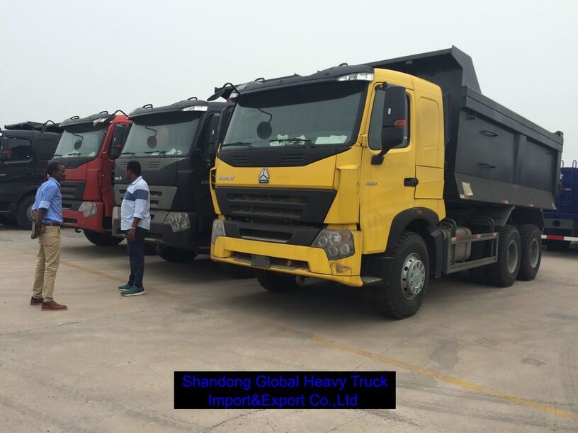 Heavy Duty 6x4 Diesel Cargo Truck 40T Load Capacity ABS Brake System