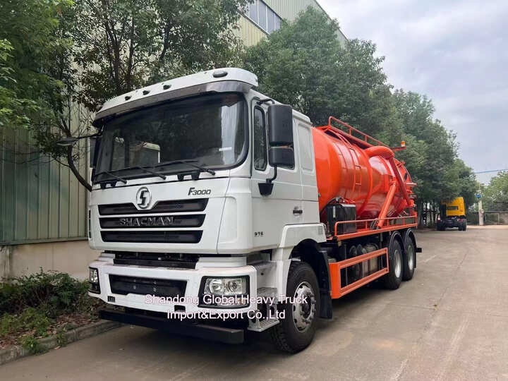 Shacman F3000 6X4 Sewage Suction Truck 20 Cubic Meters Volume 300HP