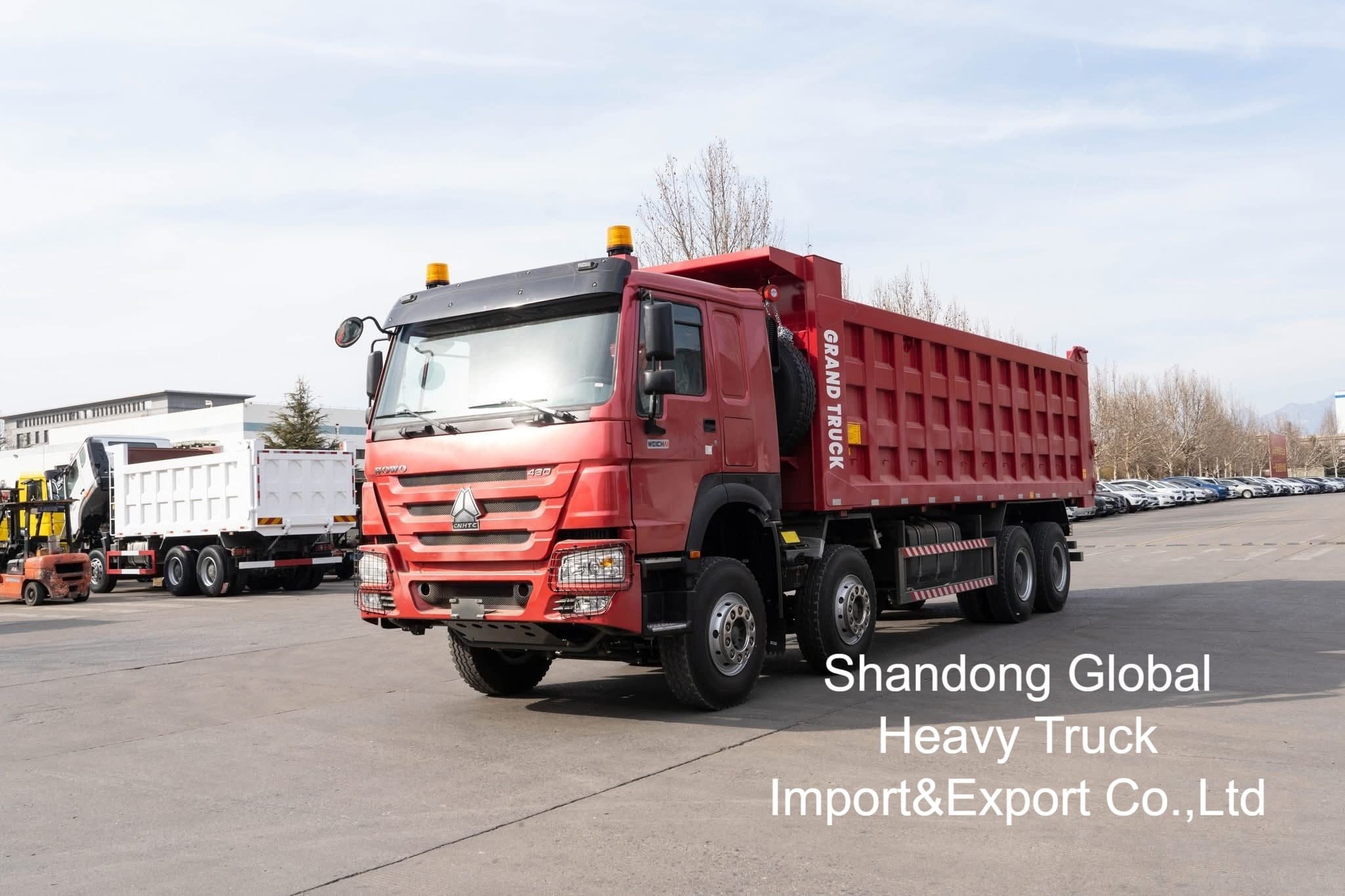 Sinotruk HOWO 8×4 Dump Truck with 420HP Engine and Reinforced Cargo Body for Heavy Duty Mining