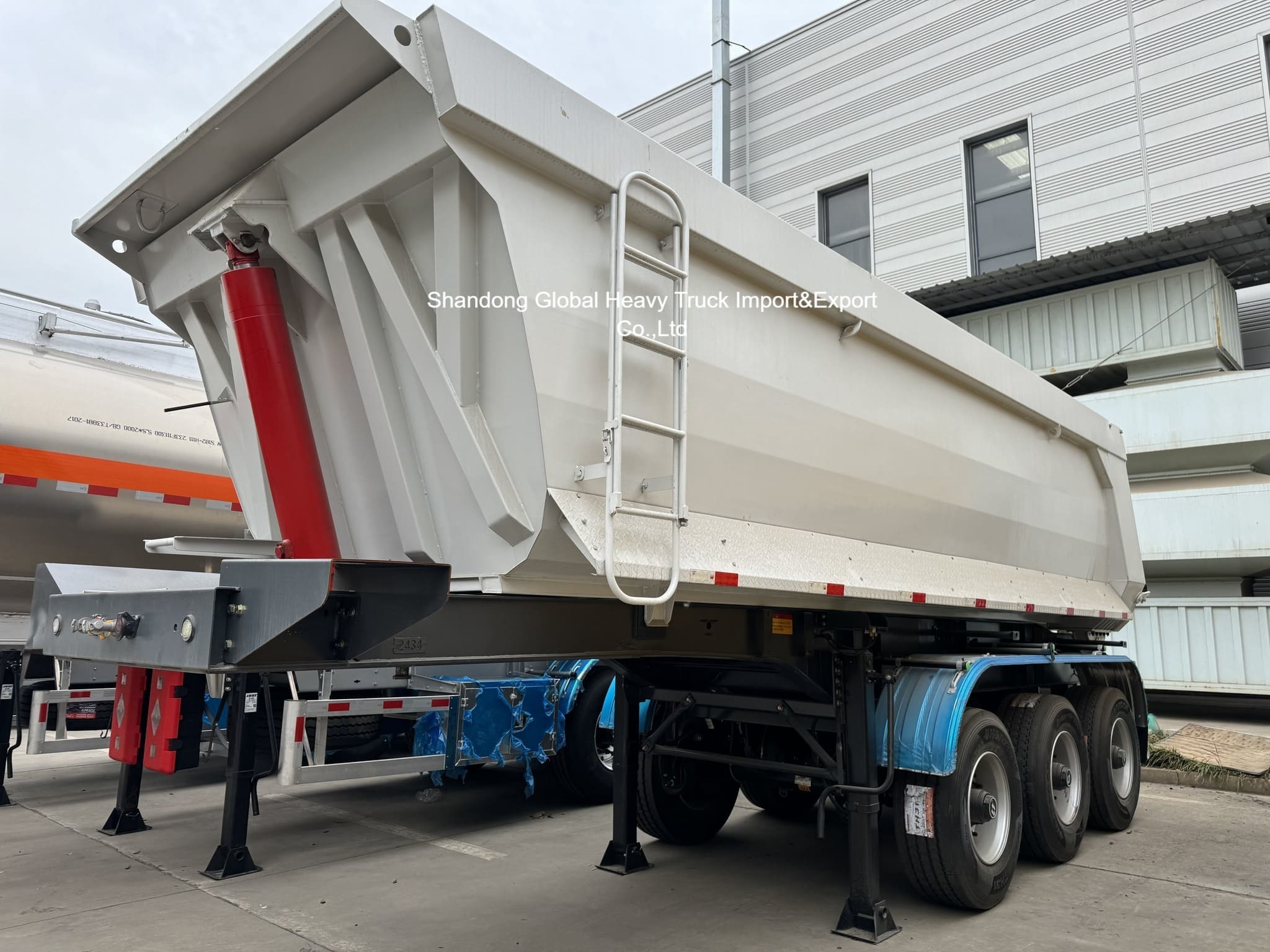3-Axle Steel Dump Semi Trailer for Heavy Loads