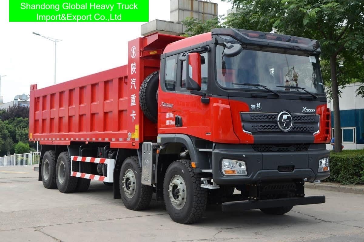  Shacman F3000 X3000 H3000 M3000 HOWO 371 380 375 8X4 Heavy Duty Dumper Tipper Truck 