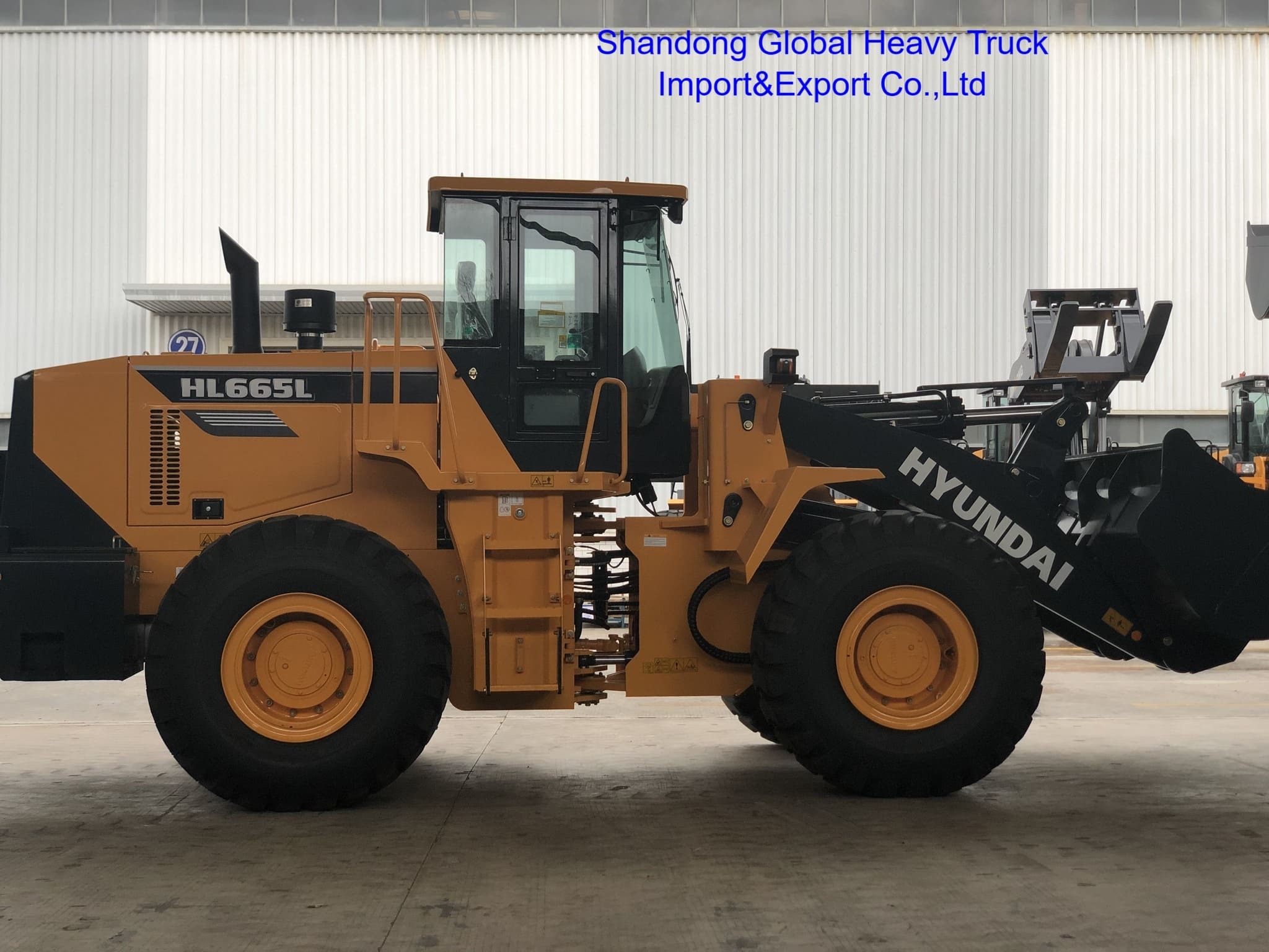 Front End Loader Hl665L Hl660L Wheel Loader 5 Ton with Hydraulic Mechanical Transmission