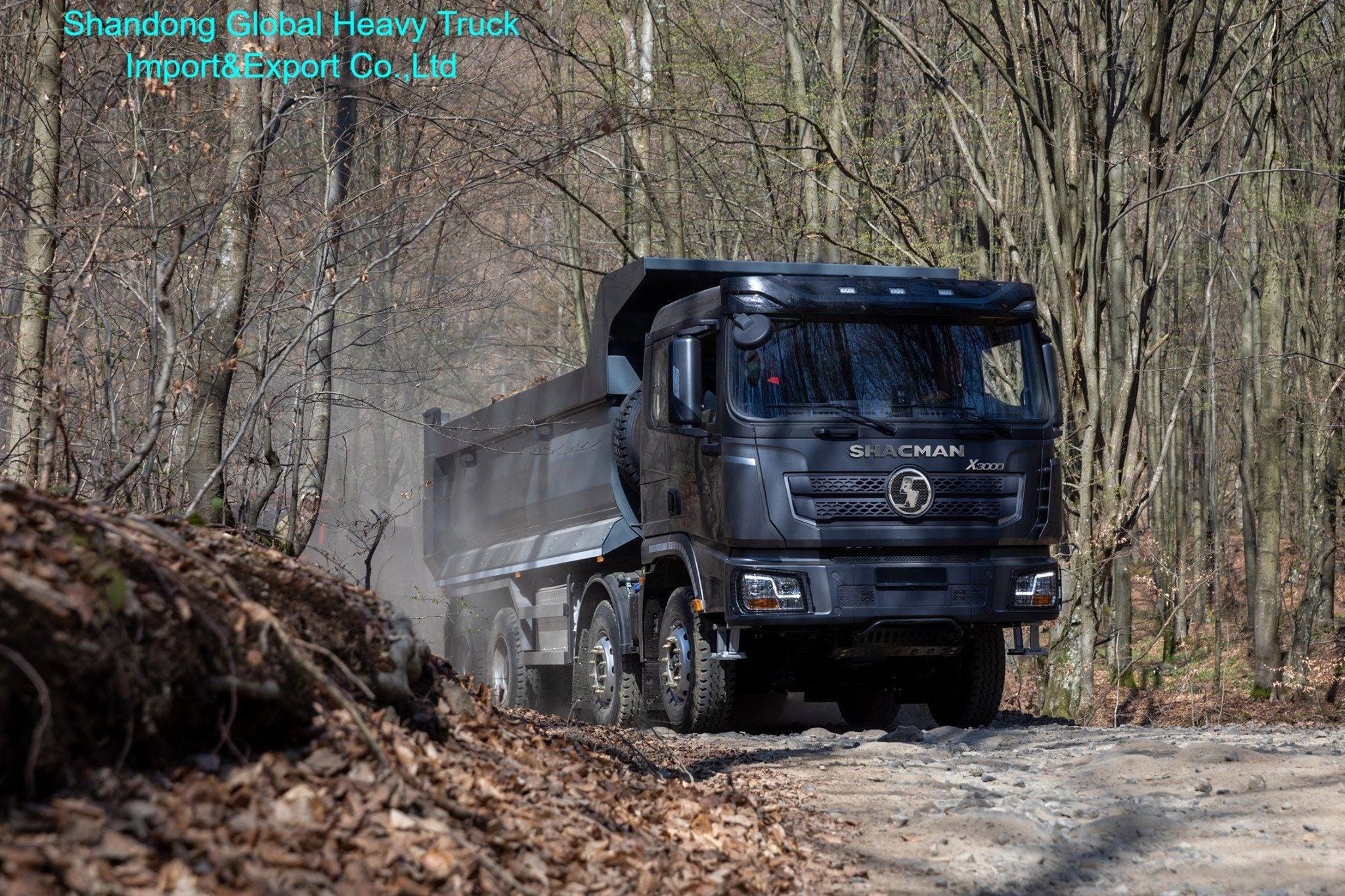 Shacman X3000 F3000 Dump Truck with 45-50 Tons Load Capacity MAN 9.5T Front Axle and 16T Rear Heavy-Duty Axle