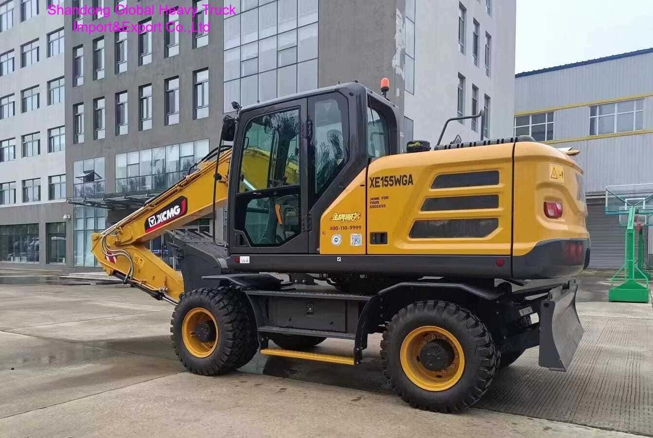 Hot Sale China Xe155wga Wheel Excavator with High Efficiency 0.58cbm Bucket