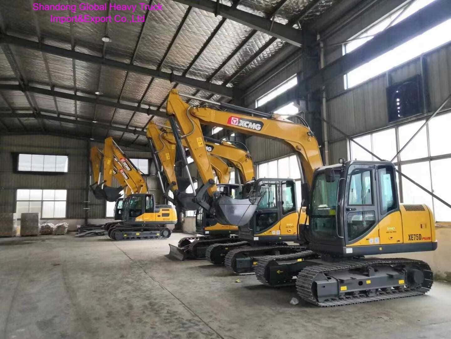XCMG XE75D 7.5-ton Crawler Excavator with 42.4 kW Yanmar Engine and 0.3 m³ Bucket for High Efficiency Digging