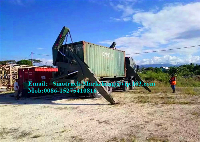Self Loading Container Trailer Cargo Handling Equipment In Port 37 Ton Capacity