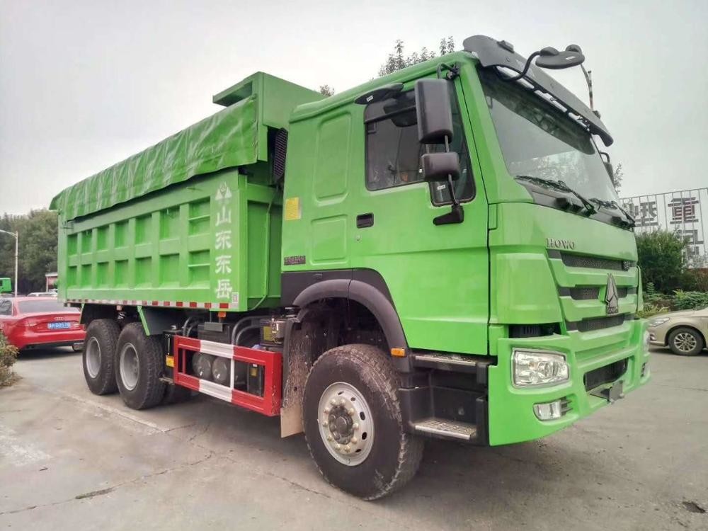 Green 10 Wheel RHD 20 Ton Dump Truck SINOTRUK Brand With German ZF8118 Steering